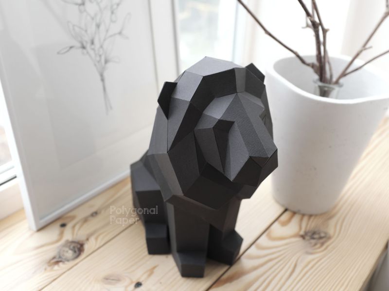 Table Lion: Papercraft Scheme for Printing