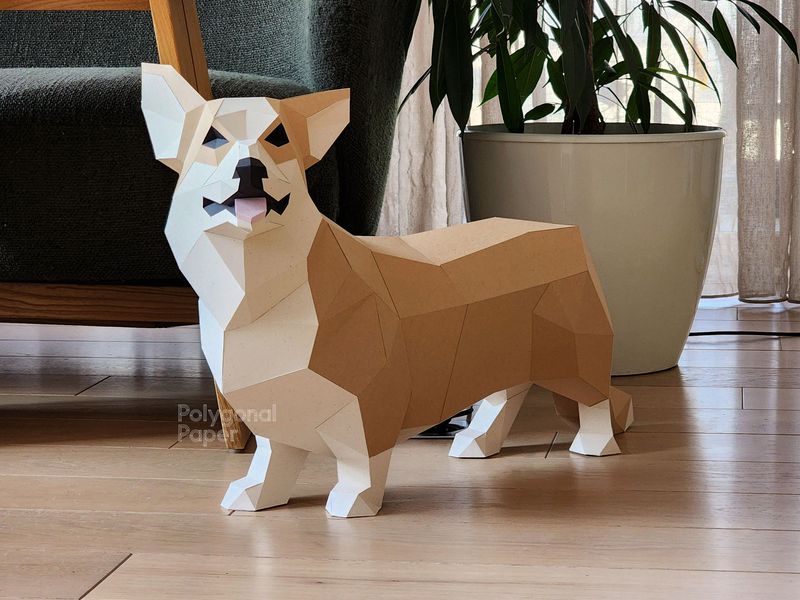 Corgi: Papercraft Scheme for Printing