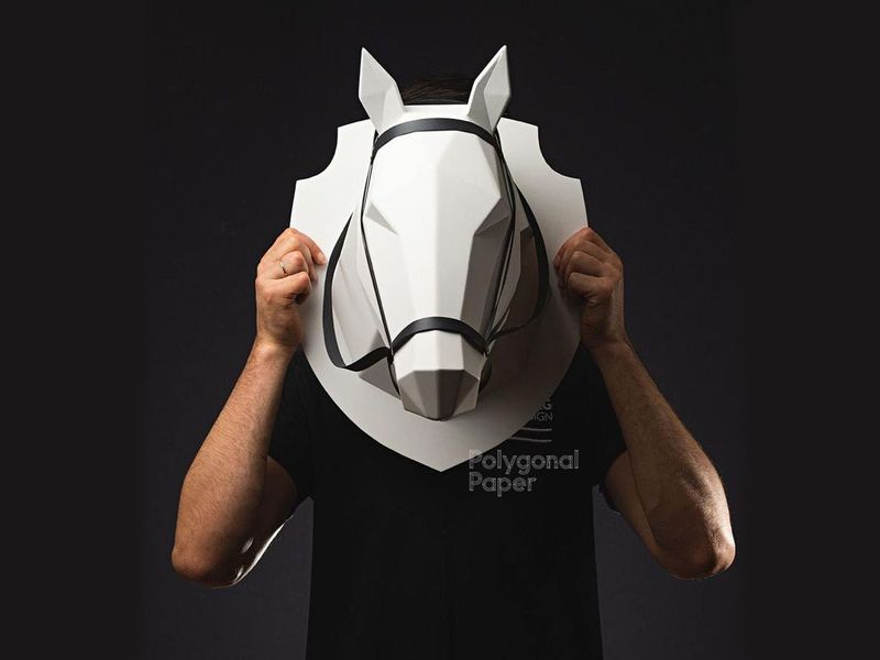 Metal Template: Horse Head