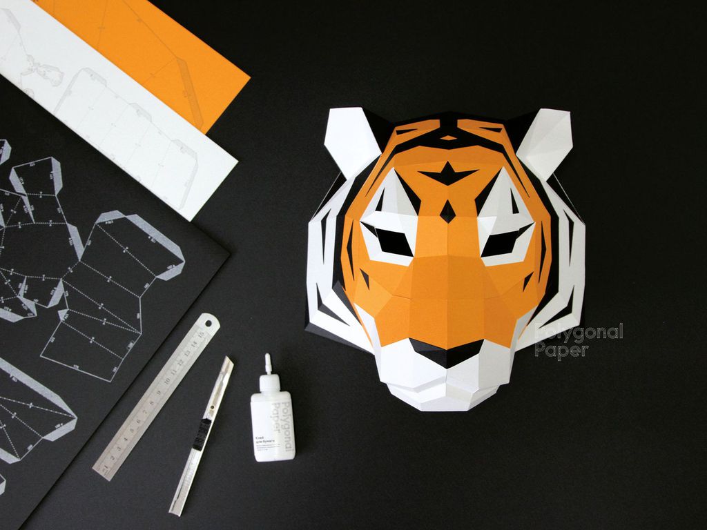 Gluing kits: Amur Tiger masks