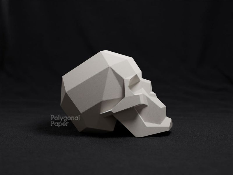 Human Skull: Papercraft Scheme for Printing