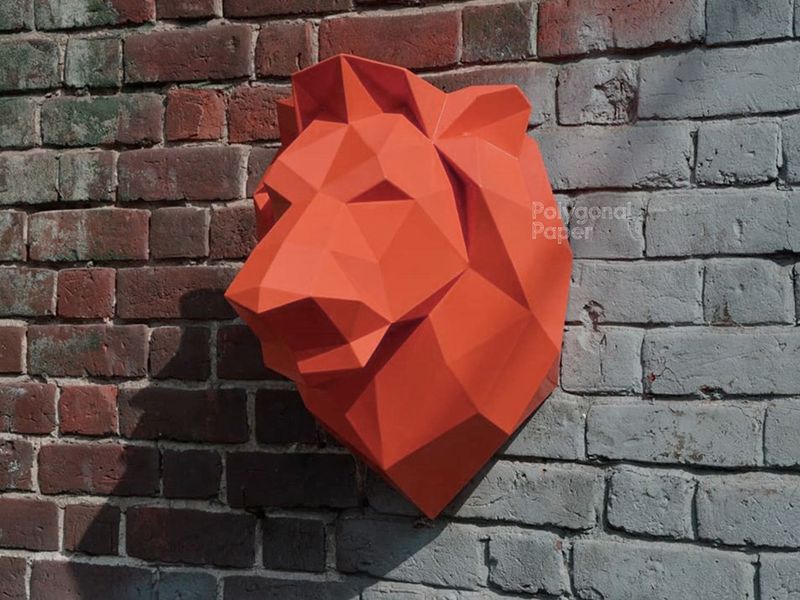 Metal Template: Lion Head