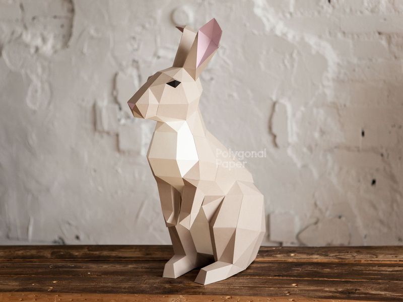 Rabbit M: Papercraft Scheme for Printing