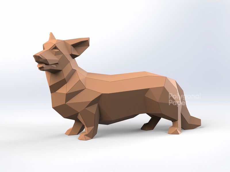 Metal Template: Corgi