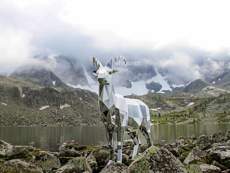 Metal Template: Alpine Ibex