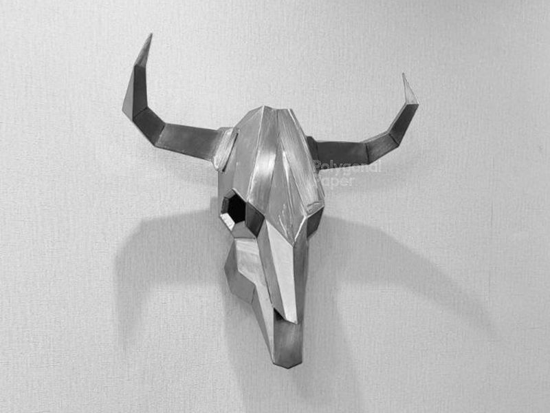 Metal Template: Bull Skull