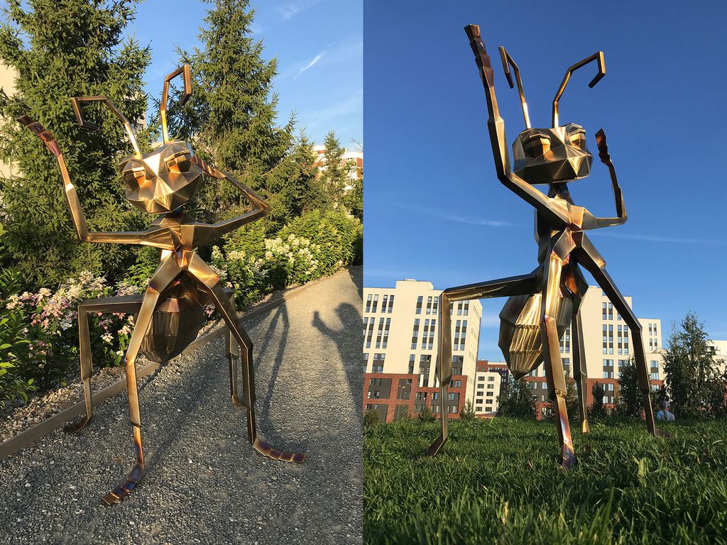 Ant sculpture, made by order of Gabalabis, Ekaterinburg, Russia