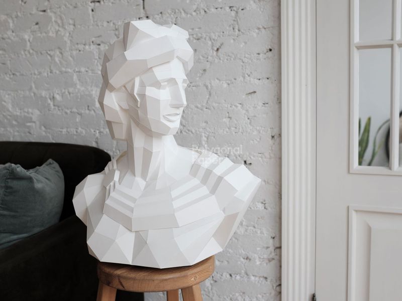 Bust of Apollo (White Color) Gluing Kit