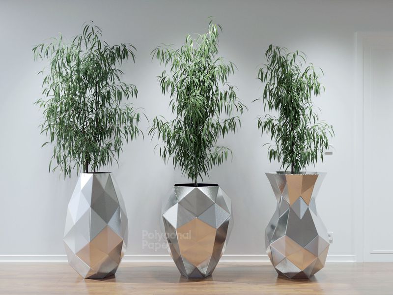 Metal Template: Vases