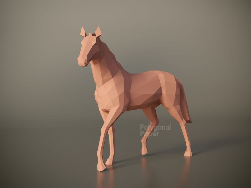 Model métallique: Cheval