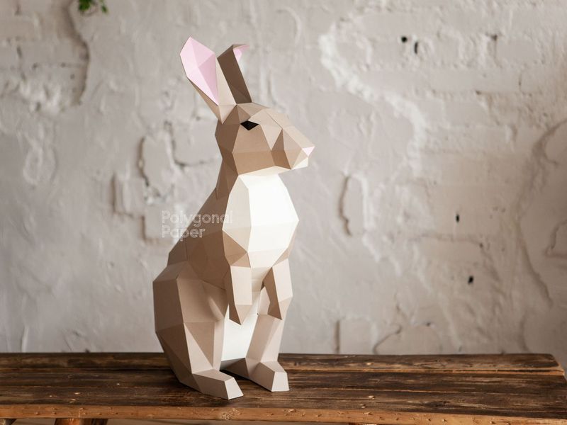 Rabbit L: Papercraft Scheme for Printing