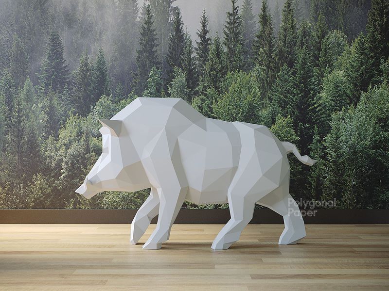 Boar: Papercraft Scheme for Printing