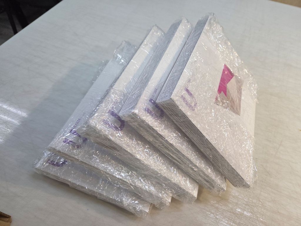 Assembly kit for a business card holder styled after ULTIMA Group Pro furniture, for the "Russian House" exhibition in Moscow, Russia.